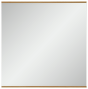 Rechteckiger Spiegel mit Holzrahmen, Frontalansicht