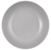 Runder Suppenteller mit geriffeltem Rand, Draufsicht