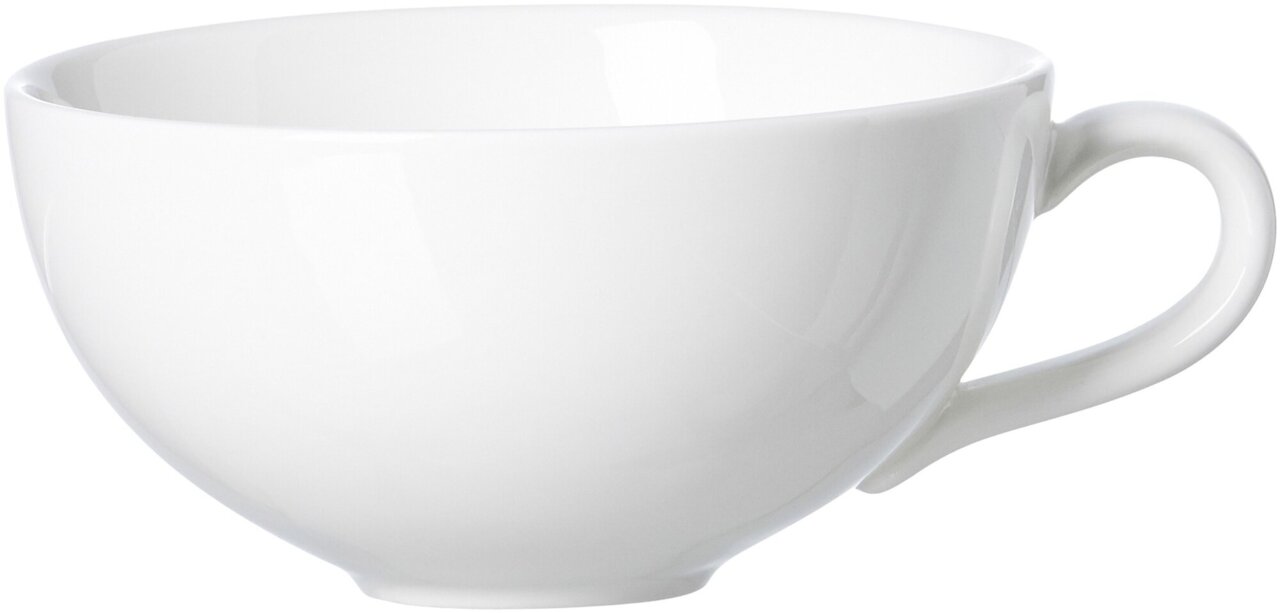Weiße Teetasse Skagen 180ml, seitliche Perspektive