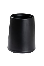 Schwarzer Aufbewahrungsbecher Kira, konische Form, seitliche Perspektive