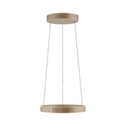 Moderne LED-hanglamp in ronde vorm, zijaanzicht