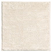 Beige Badteppich 60x60 cm aus der Vogelperspektive