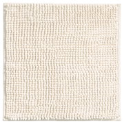 Beige Badteppich 60x60 cm aus der Vogelperspektive