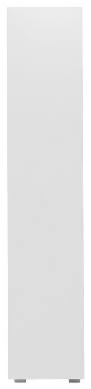 Weißes Regal, frontal fotografiert