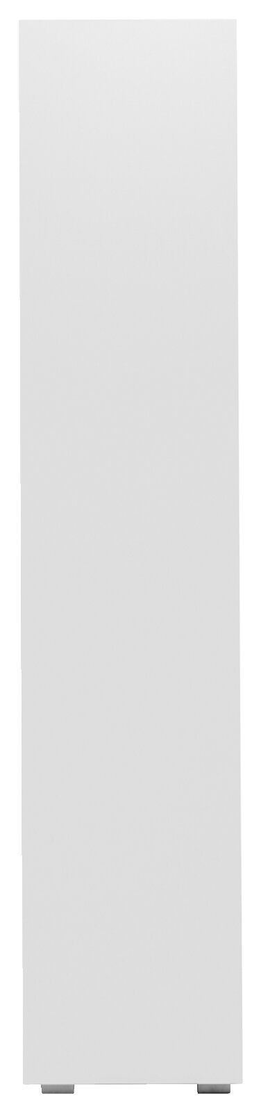 Witte plank, van voren gefotografeerd