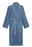 MÖVE Bademantel Schalkragen XS HOMEWEAR BASIC Blauer Bademantel mit Schalkragen und Gürtel, Vorderansicht
