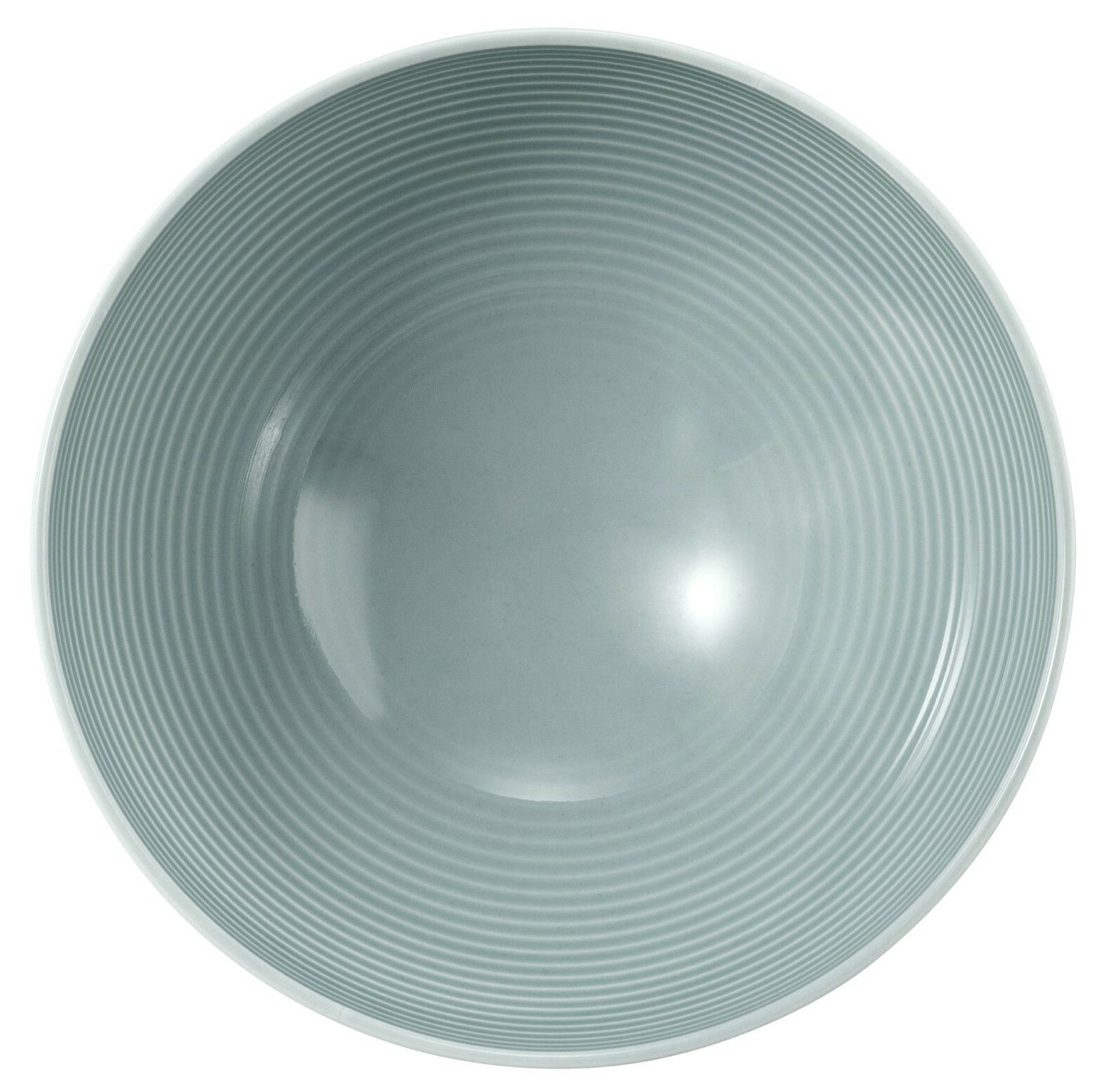 Runde Schüssel 15,5 cm in Arktisblau, von oben betrachtet