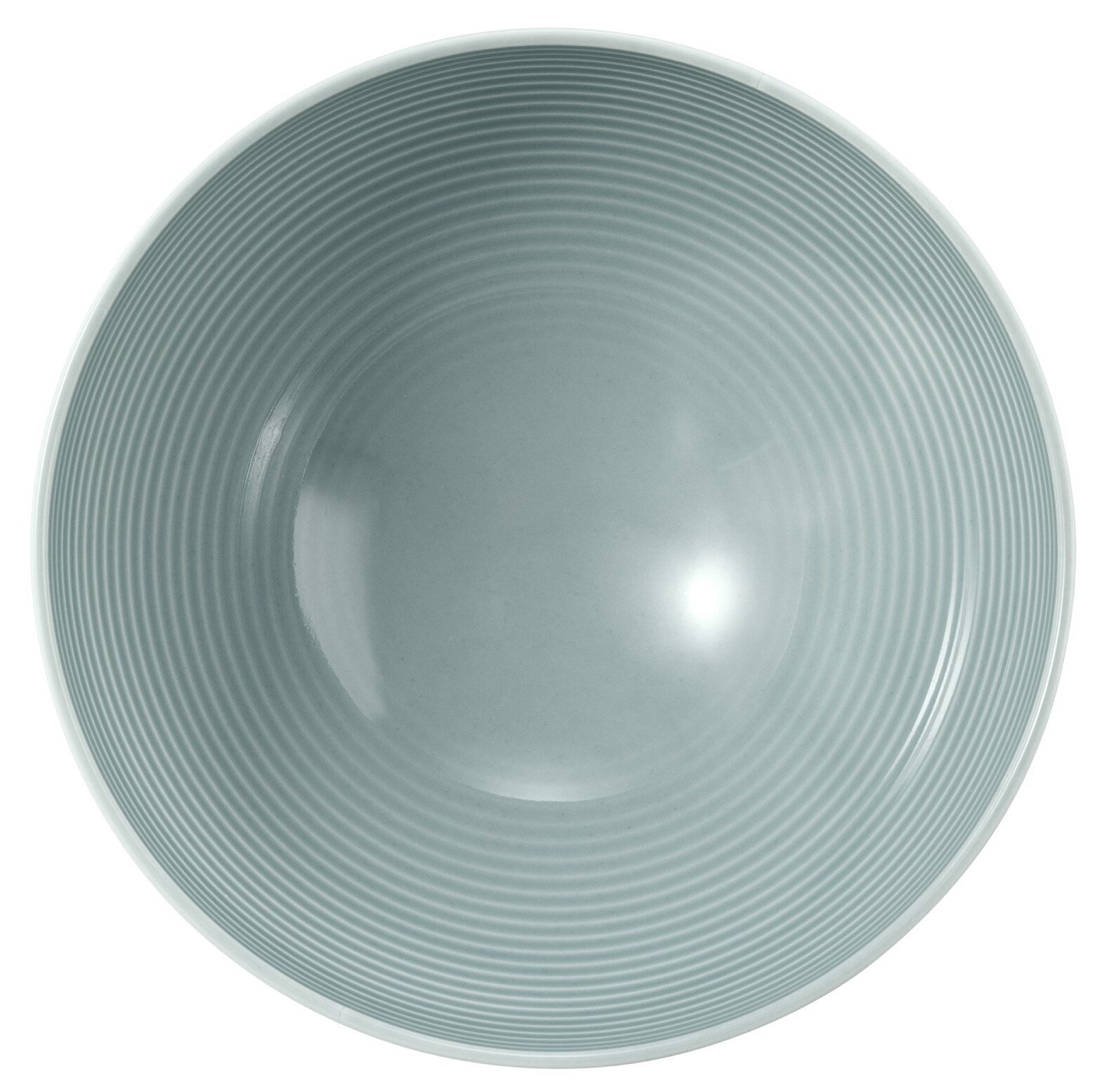 Runde Schüssel 15,5 cm in Arktisblau, von oben betrachtet