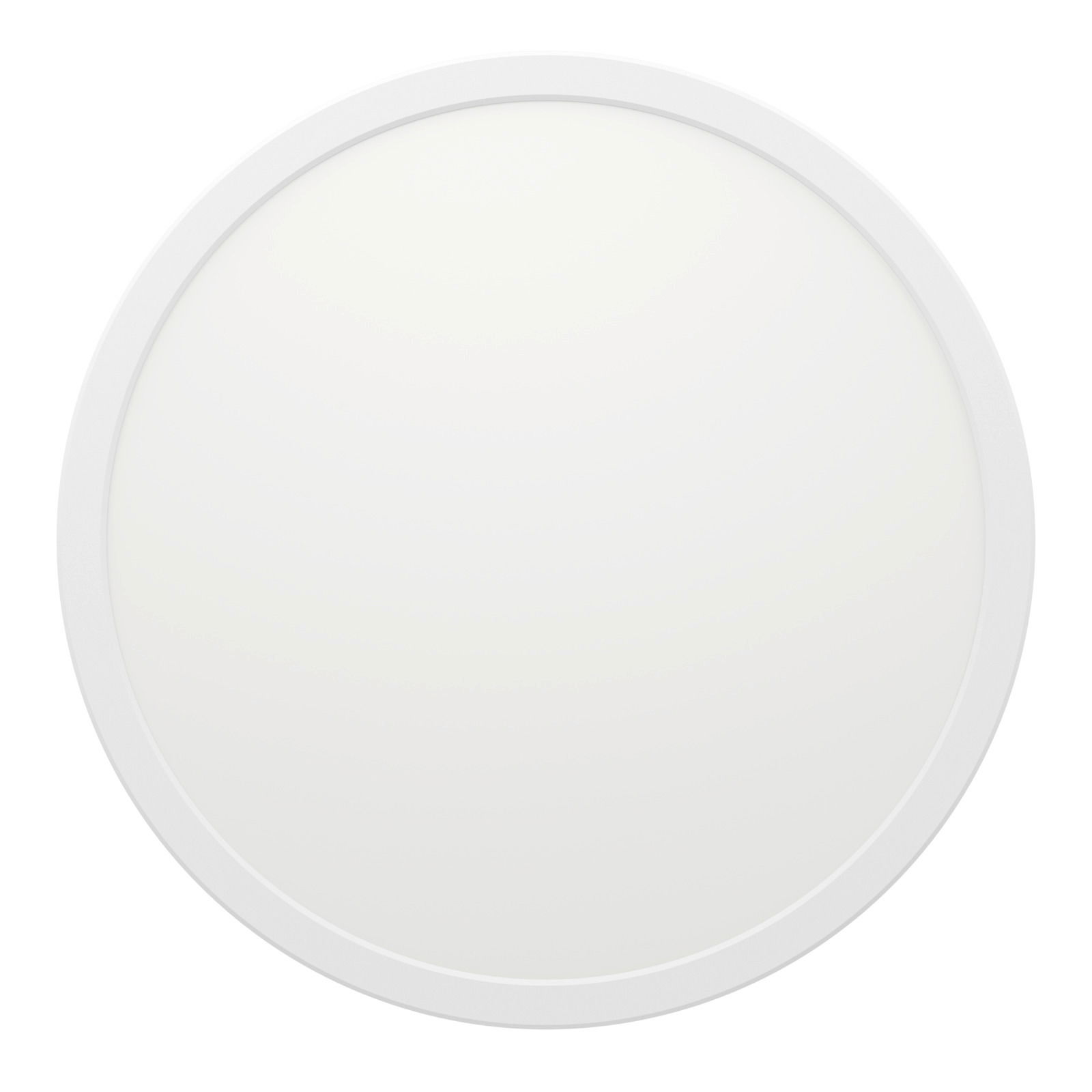 Runde LED-Deckenleuchte ROVITO-Z in Weiß, Ansicht von oben