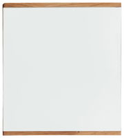 Rechteckiger Spiegel mit Holzrahmen, Frontalansicht