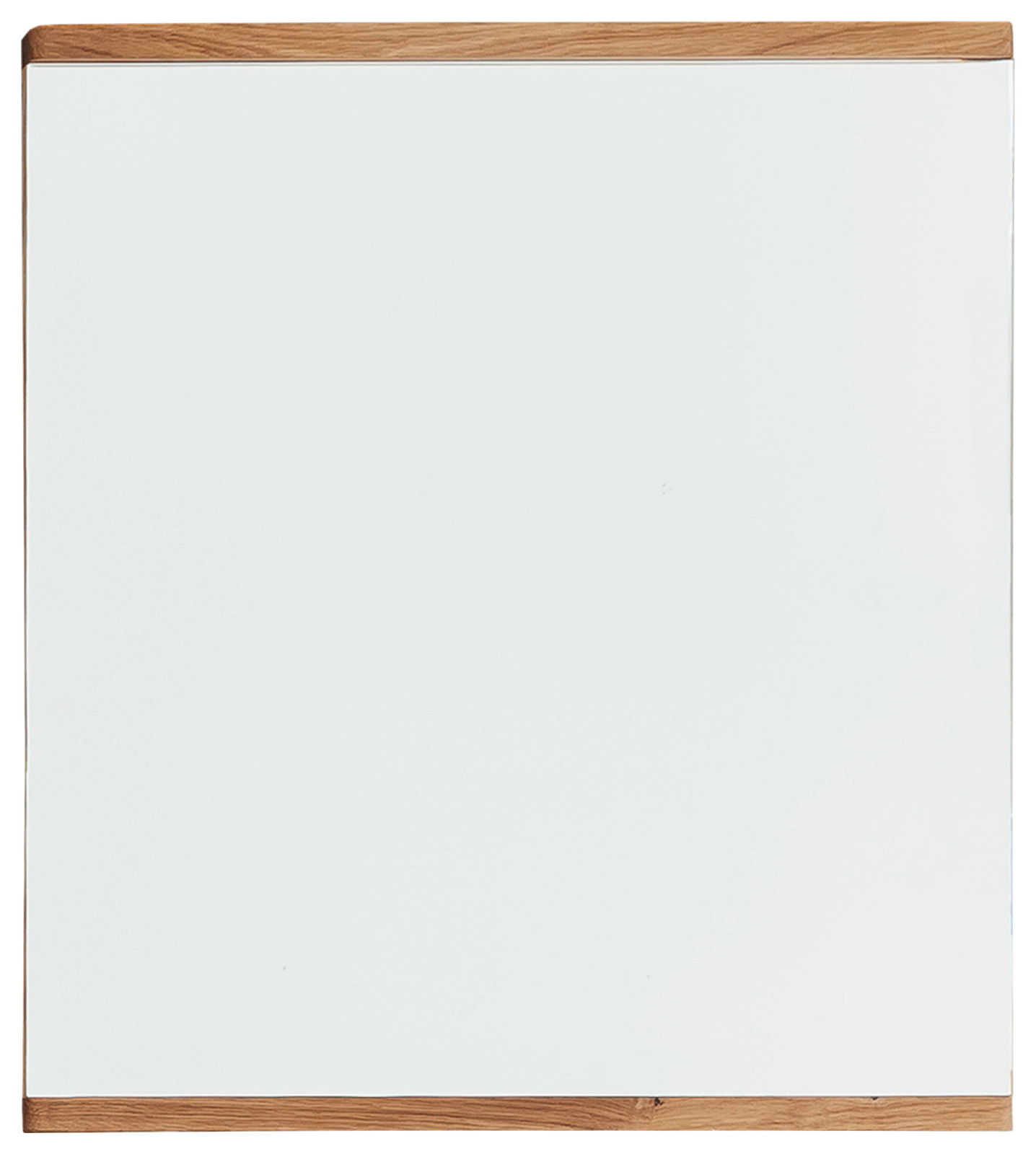 Rechteckiger Spiegel mit Holzrahmen, Frontalansicht
