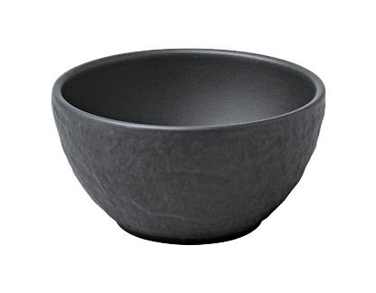 Villeroy & Boch Dipschälchen MANUFACTURE ROCK Schwarze Dipschale aus Keramik, 60ml, seitliche Perspektive