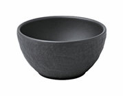 Schwarze Dipschale aus Keramik, 60ml, seitliche Perspektive