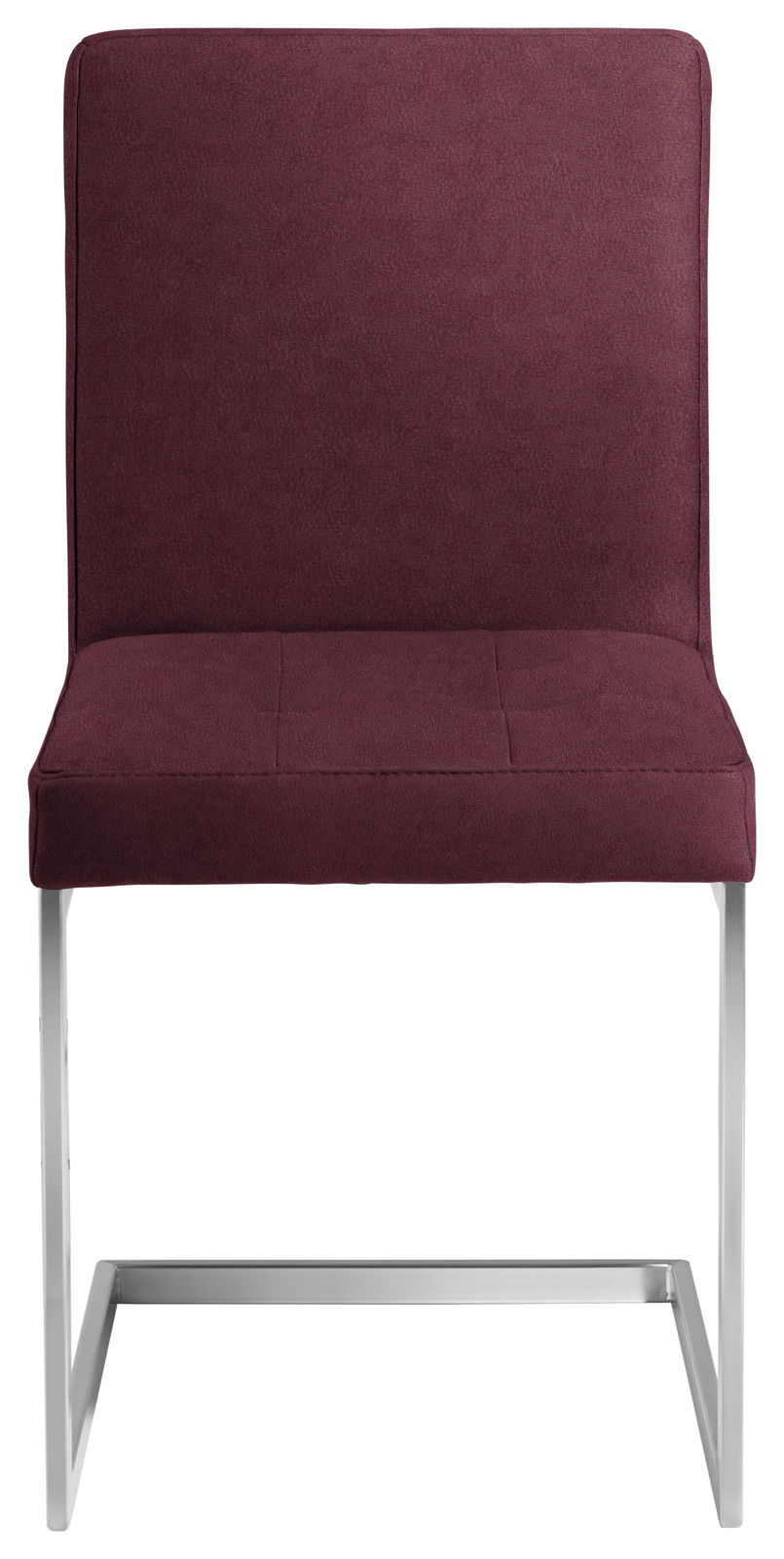 Moderano Freischwinger-Stuhl LUPO II Freischwinger-Stuhl in Weinrot, Vorderansicht