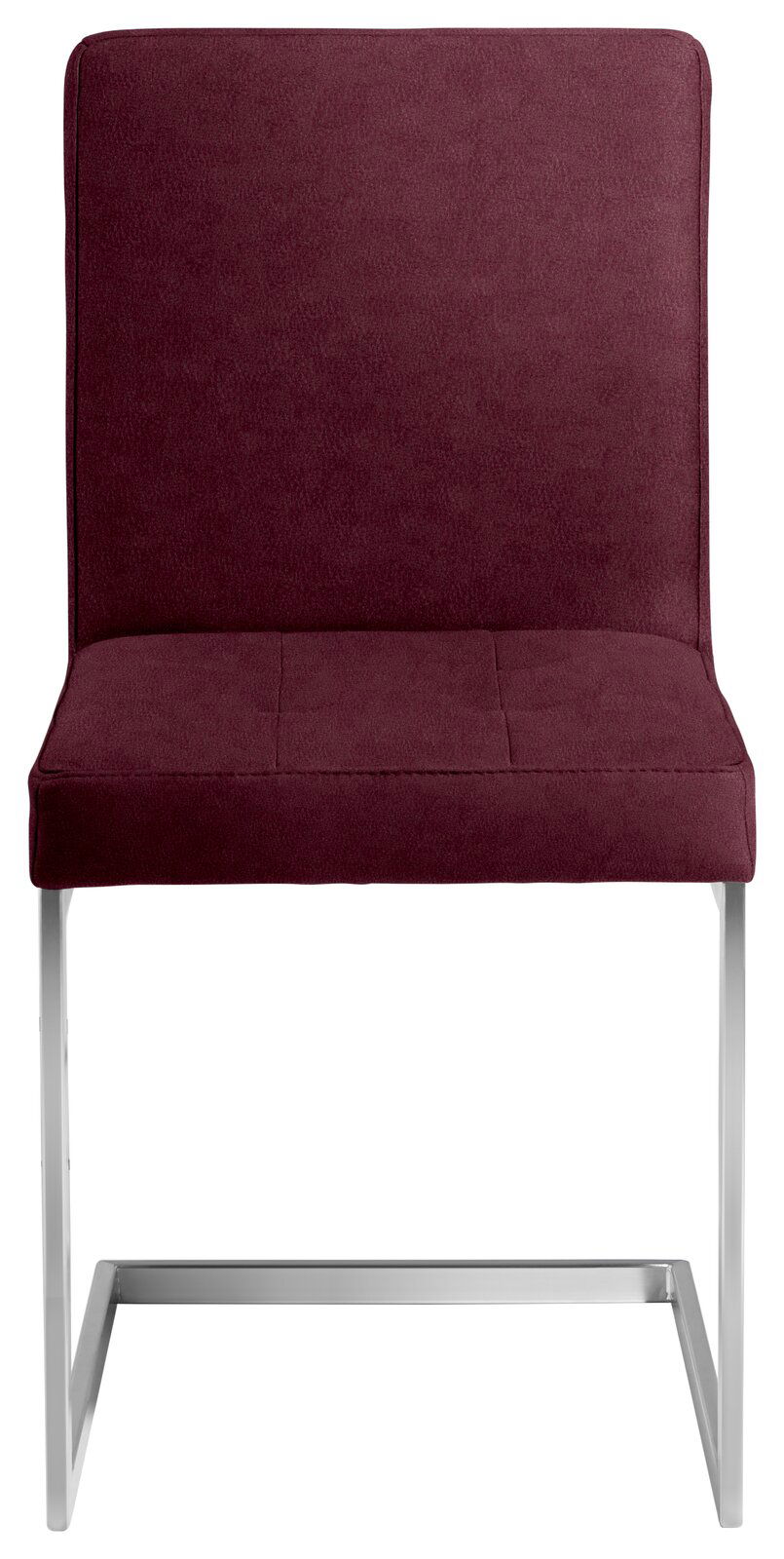 Moderano Freischwinger-Stuhl LUPO II Freischwinger-Stuhl in Weinrot, Vorderansicht