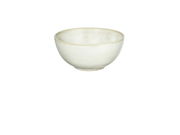 Keramikschale in cremefarbenem Design, seitliche Perspektive