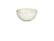 Keramikschale in cremefarbenem Design, seitliche Perspektive