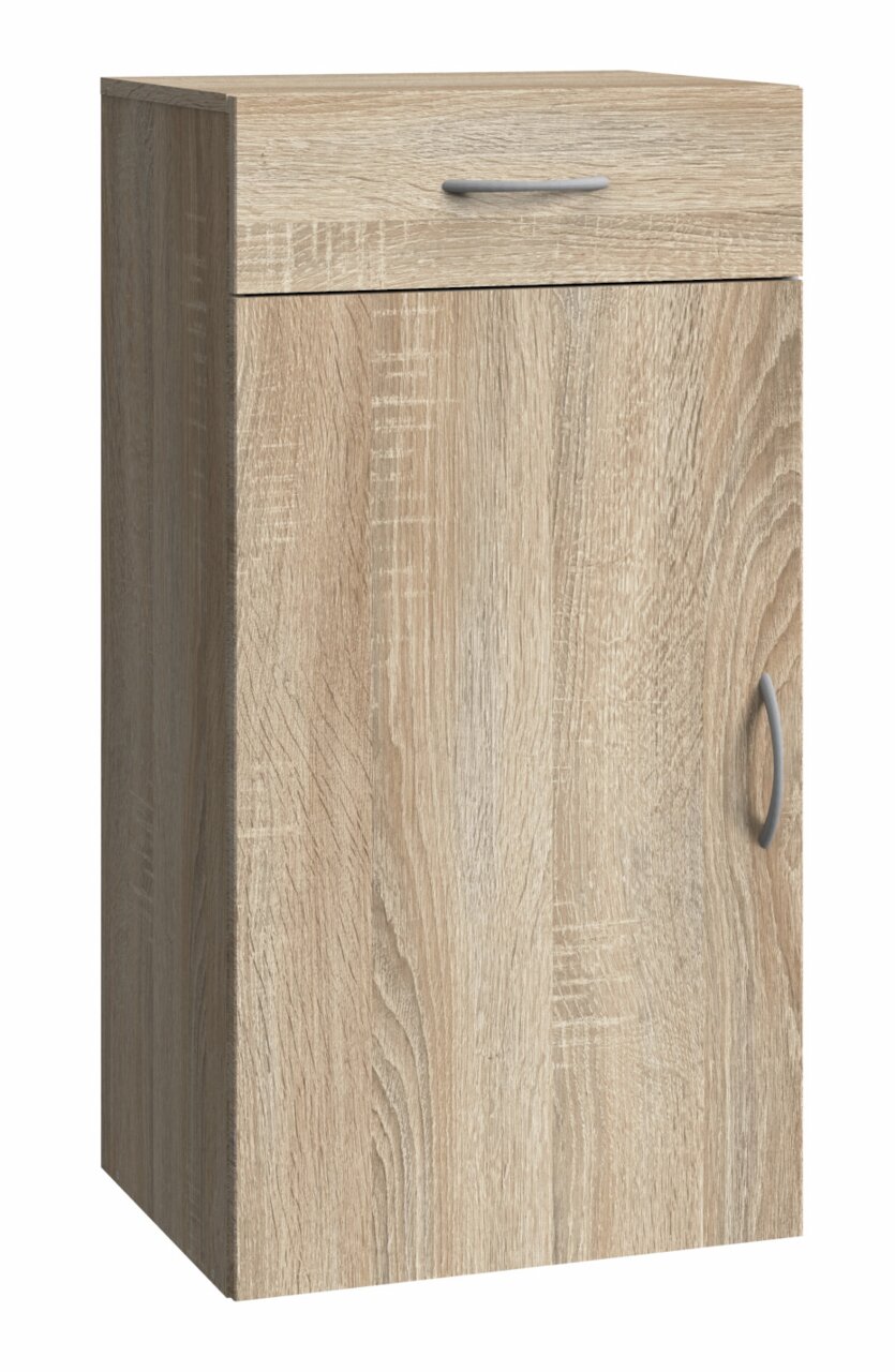 XORA Kommode MULTIRAUMKONZEPT Holzfarbene Kommode mit einer Schublade und einer Tür, Frontansicht