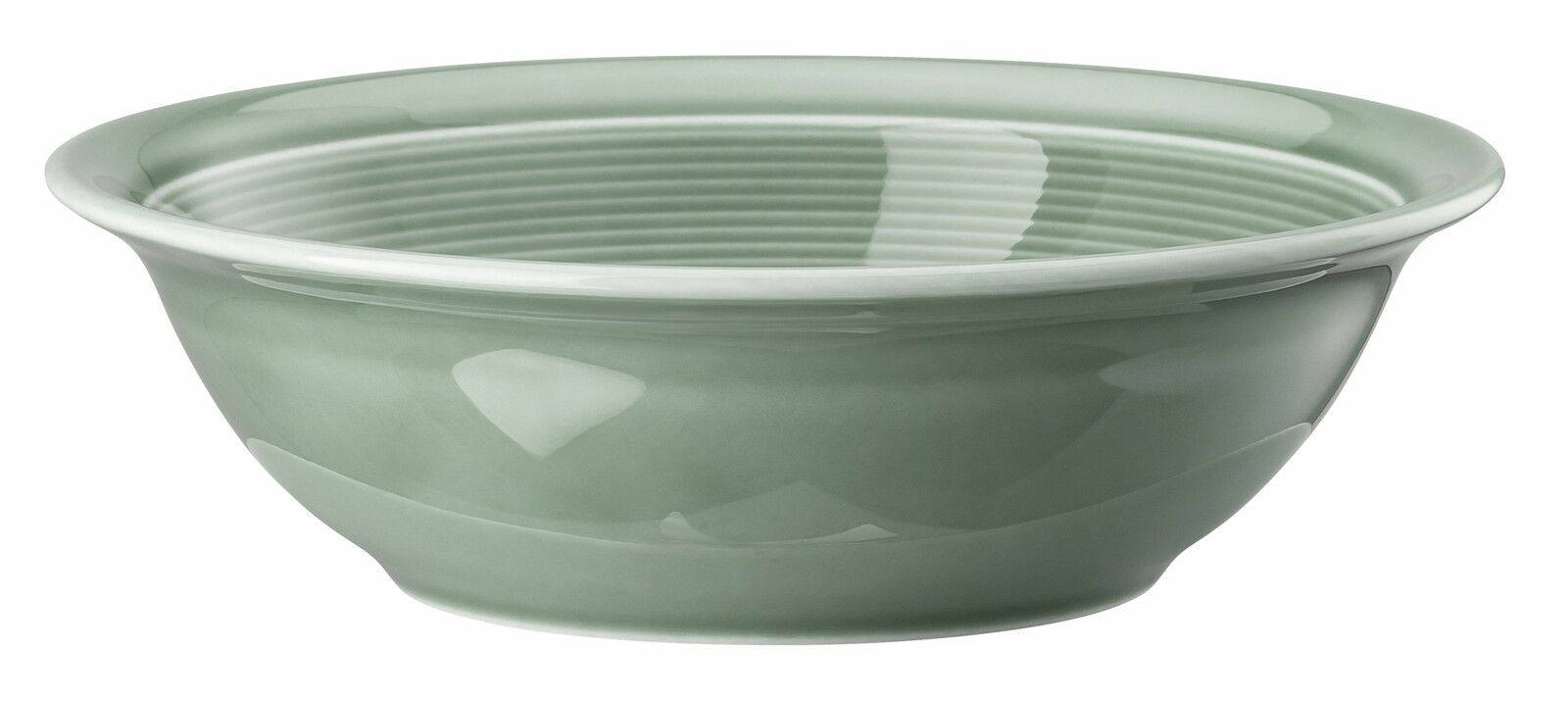 Thomas Bowl Moosgrün Trend Colour Moosgrüne Schüssel aus Keramik, seitliche Perspektive