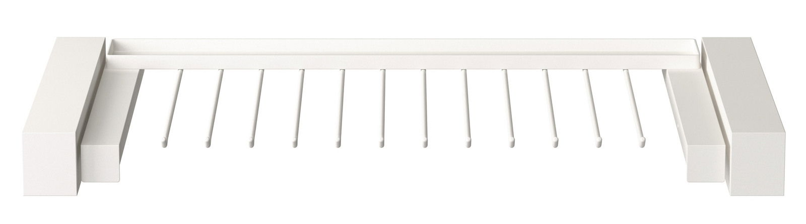 Jutzler Hosenauszug JUTZLER Weißer Hosenauszug mit mehreren Stangen, Ansicht von oben