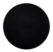 Runde, schwarze LED-Außenwandleuchte, Vorderansicht