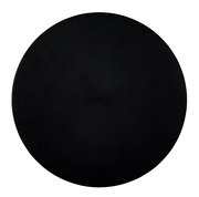 Runde, schwarze LED-Außenwandleuchte, Vorderansicht