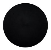 Ronde, zwarte LED-buitenwandlamp, vooraanzicht