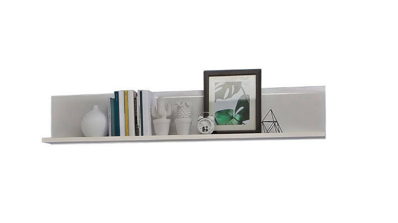 Hom´in Wandboard Corel Wandboard mit Dekorationen, Bücher und Bilderrahmen, seitliche Perspektive