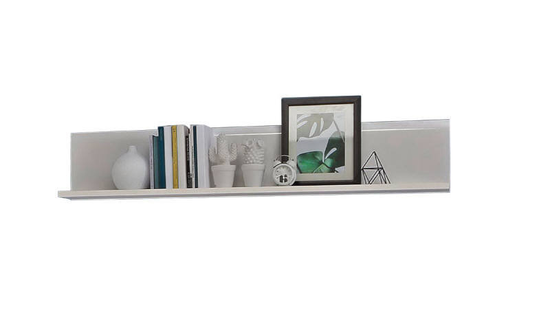 Hom´in Wandboard Corel Wandboard mit Dekorationen, Bücher und Bilderrahmen, seitliche Perspektive