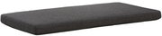 Graues Sitzkissen in rechteckiger Form, seitliche Perspektive