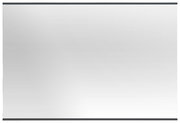 Rechteckiger Wandspiegel in Frontalansicht mit schlichtem Design.