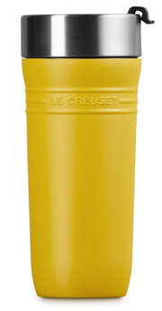 Gelber Thermobecher 350ml Nectar von Le Creuset, Vorderansicht