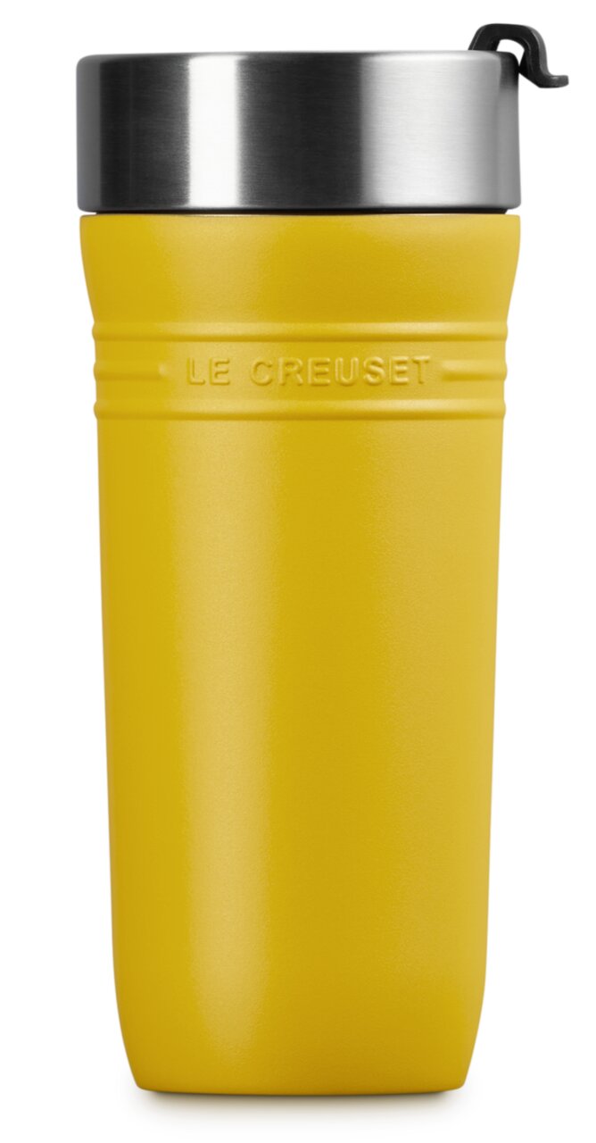 Gelber Thermobecher 350ml Nectar von Le Creuset, Vorderansicht