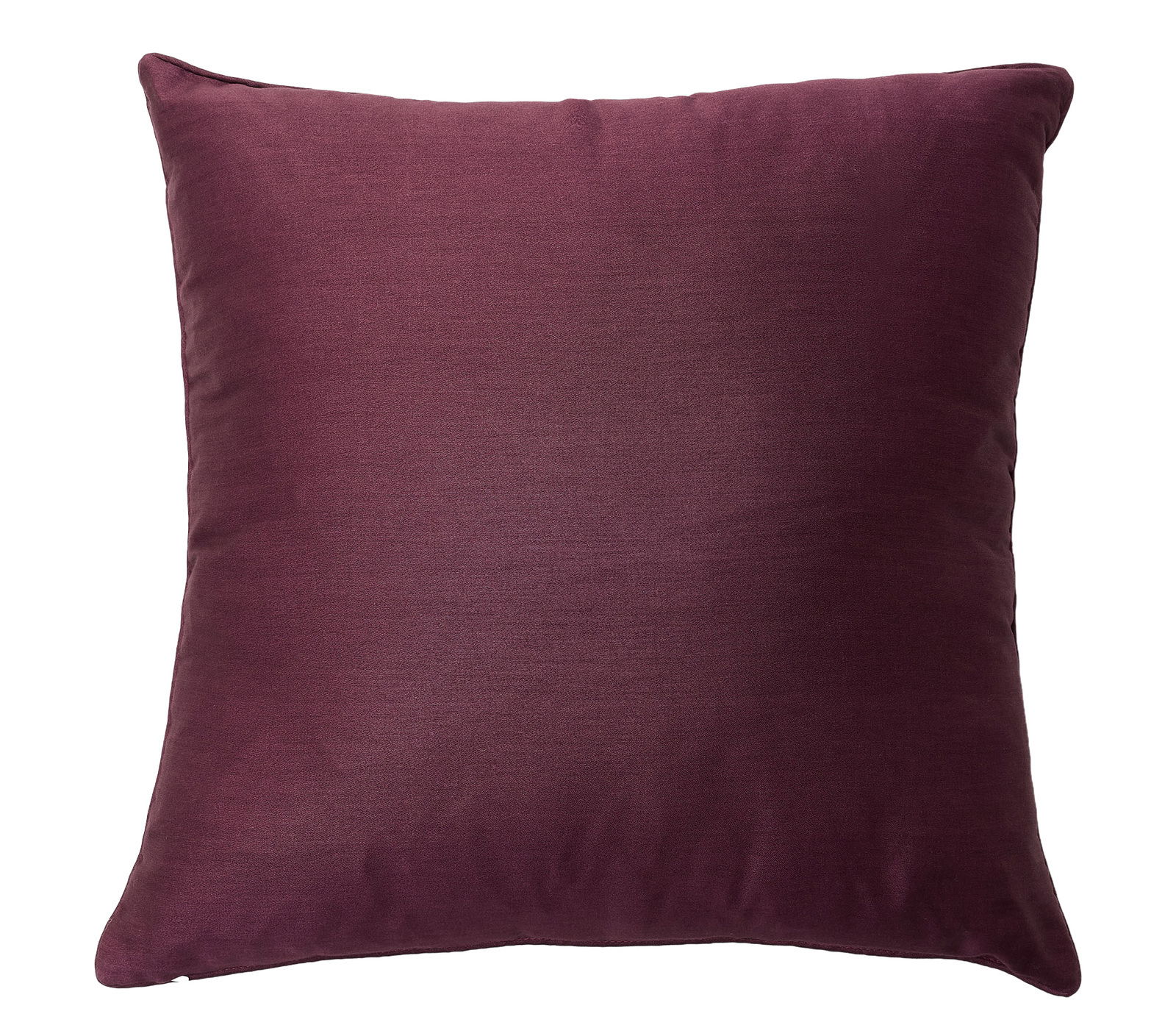 Dekokissen in dunklem Lila, quadratisch, Vorderansicht