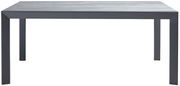 Moderner Gartentisch Ambia TERUEL in dunklem Grau, frontal abgebildet.