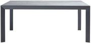 Moderner Gartentisch Ambia TERUEL in dunklem Grau, frontal abgebildet.