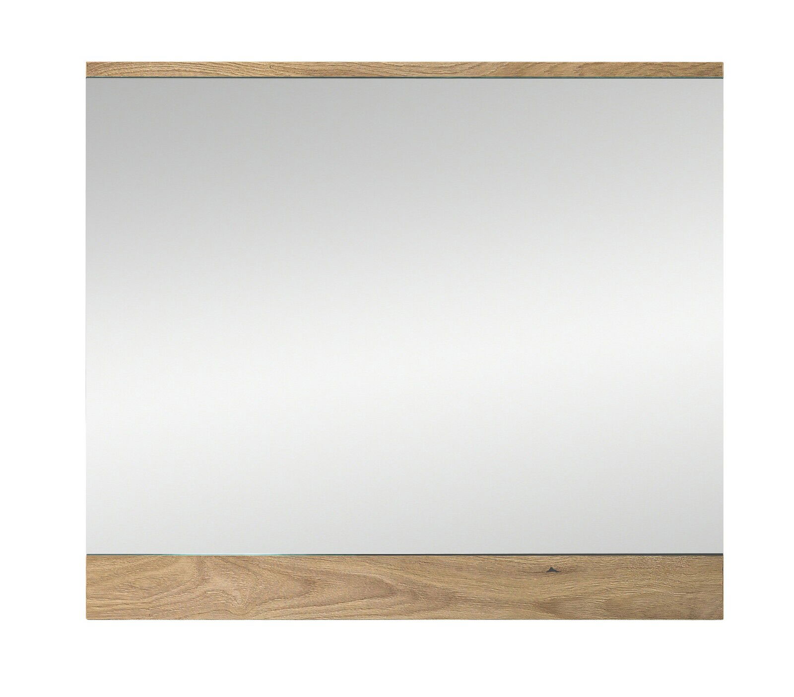 Spiegel mit Holzrahmen, Frontalansicht