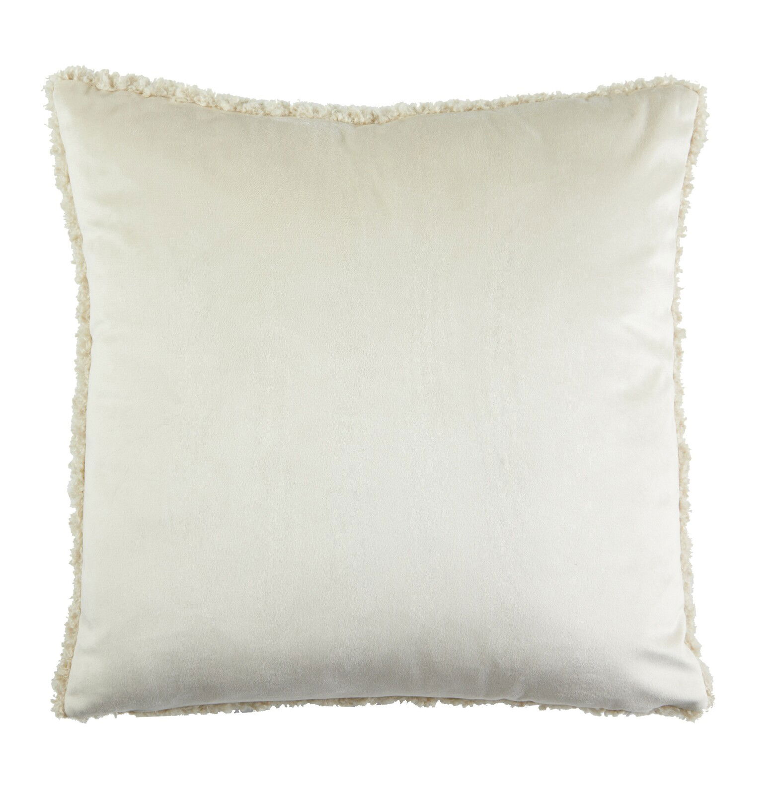 Beiges Kissen 45x45 cm LINA, Vorderansicht