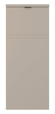 Frontansicht eines einflügeligen, halbhohen Standelements in neutralem Farbton mit schlichtem Design.