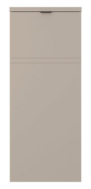 Frontansicht eines einflügeligen, halbhohen Standelements in neutralem Farbton mit schlichtem Design.