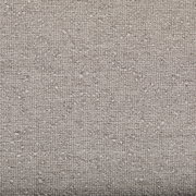 Nahaufnahme eines grauen, strukturierten Stoffes, der für ein Boxbett verwendet wird.