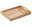 Holztablett, rechteckig, naturfarben, mit Griffen, Perspektive von schräg oben