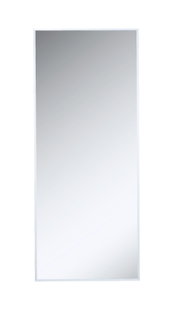 Rechthoekige facetspiegel met afmetingen van ca. 50 x 120 cm, afgebeeld van voren.