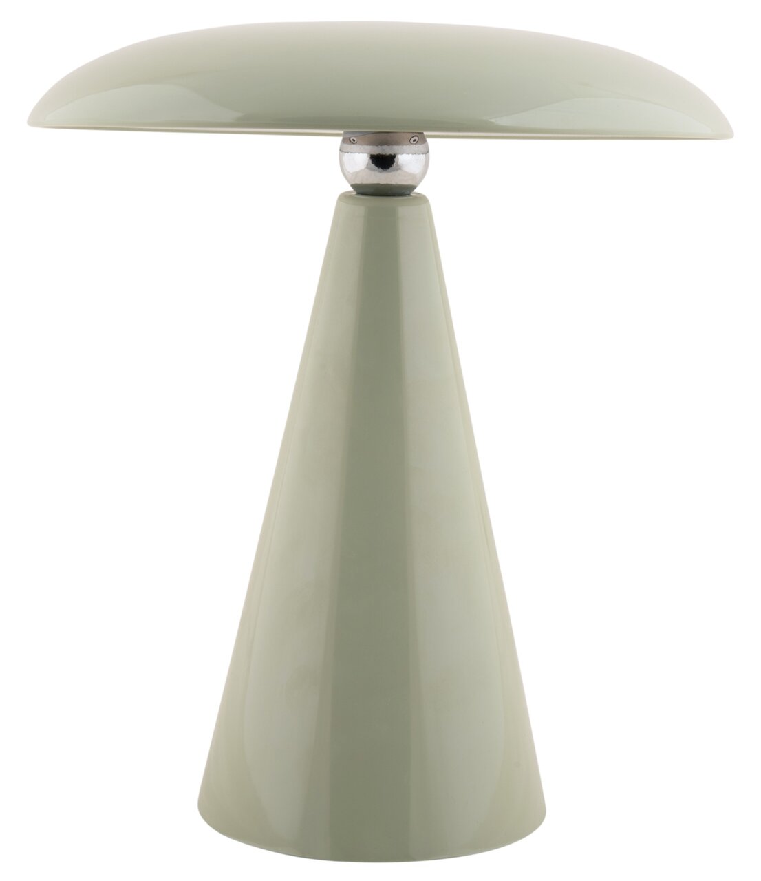 LED Akku Tischleuchte in modernem Design, seitliche Perspektive