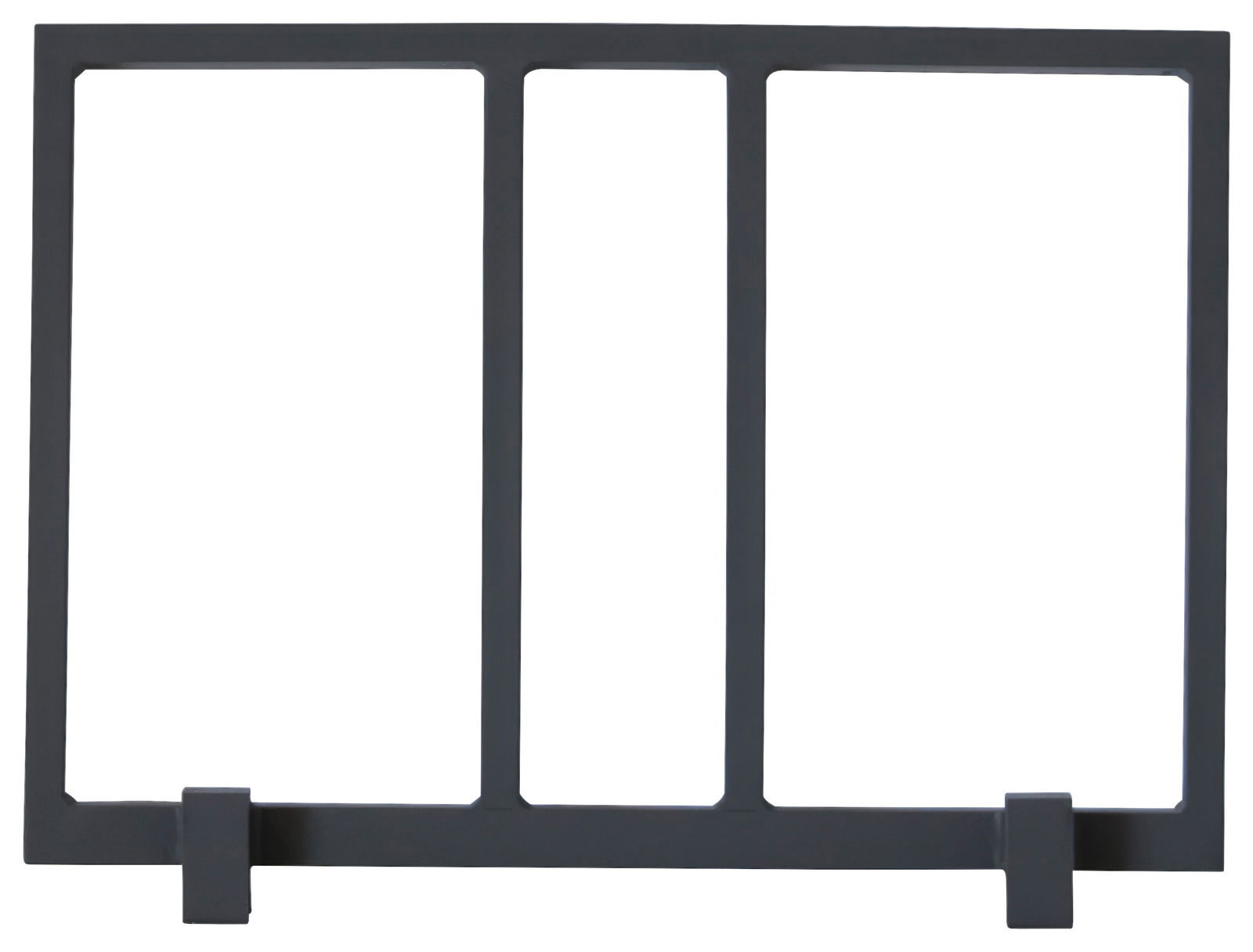 Metallrahmen für Rückenlehne mit Kissen, Vorderansicht