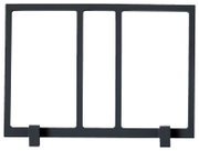 Metalen frame voor rugleuning met kussen, vooraanzicht