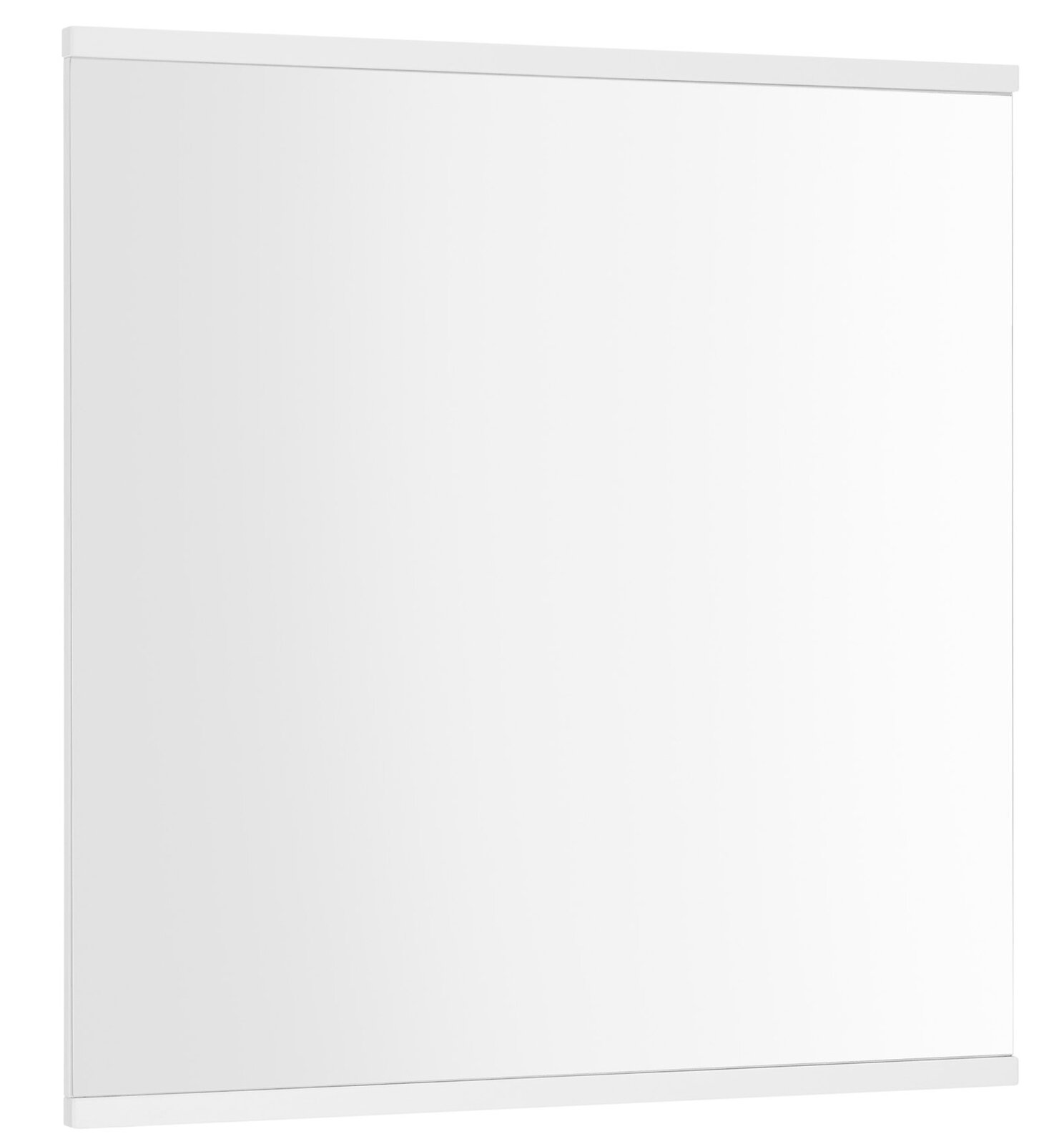 Voleo Spiegel MENARO Moderner rechteckiger Spiegel mit weißem Rahmen, seitliche Perspektive