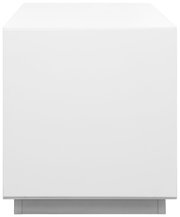 Weißer Büroschrank H45cm, frontale Ansicht