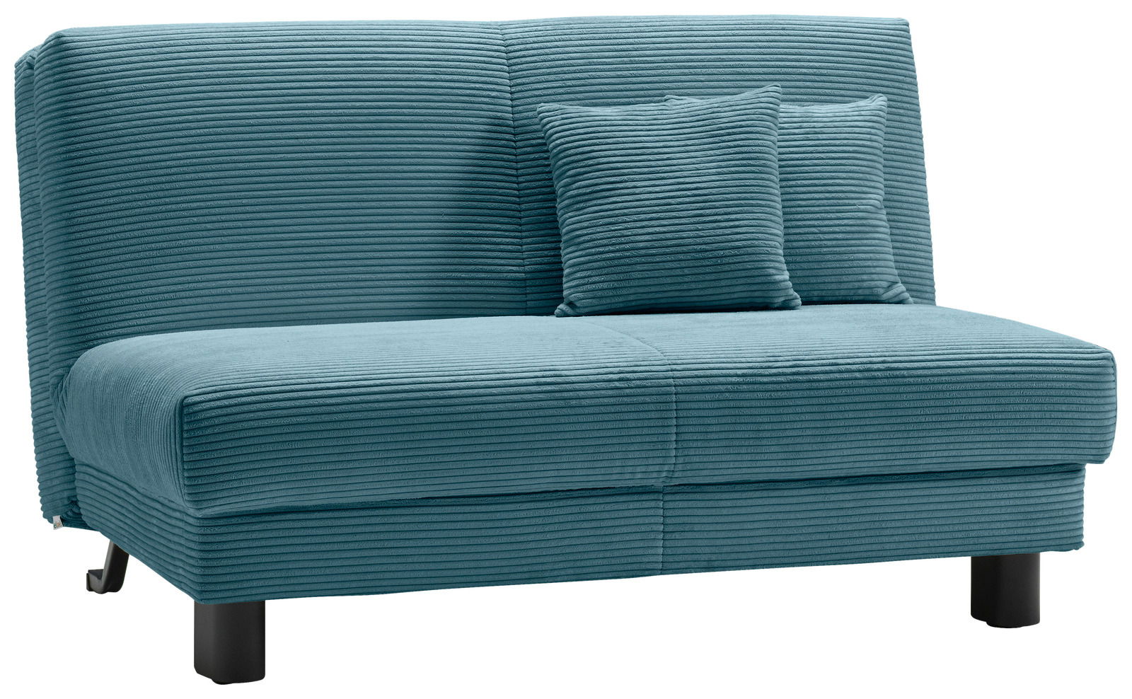 Z2 Schlafsofa ENNY Blaues Funktionssofa mit zwei Kissen, Vorderansicht