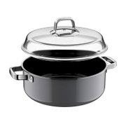 Stoofpan Ø 28 cm Platinum met verwijderd deksel, zijaanzicht